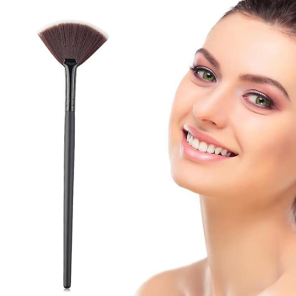 Svart Makeup Sektorborste Ansiktsblandning Highlighter