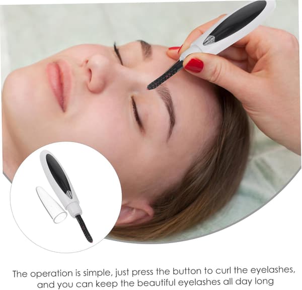 Elektrisk øjenvippebukker Opvarmet øjenvippebukker til vipper til daglig makeup-rutine Let og bærbart design