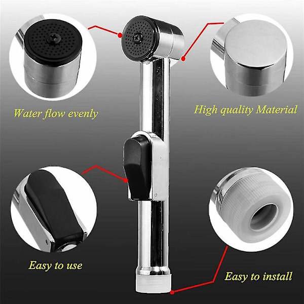 Spraymunstycke för handdusch, Bidet Duschhuvud Spray Spraydusch med Växlare