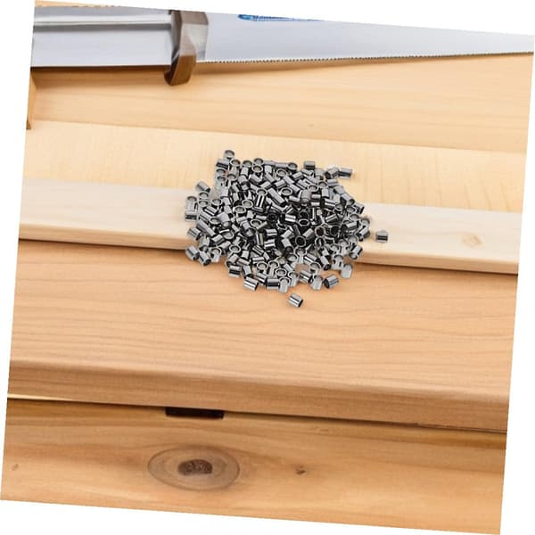 2000 stk. 2 mm messing krymperørperler til smykkefremstillingssæt, metalskiveperlesæt