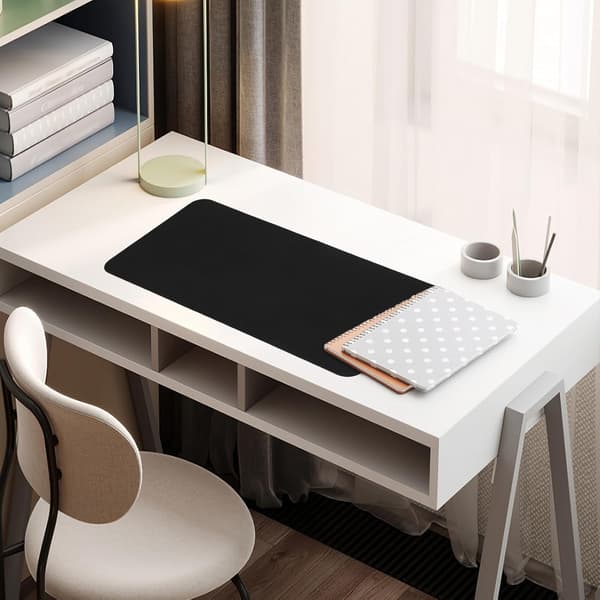 Ekstra stor musematte i korklær 60x30cm Sklisikker kontorbordmatte Stropp Solid bordmatte