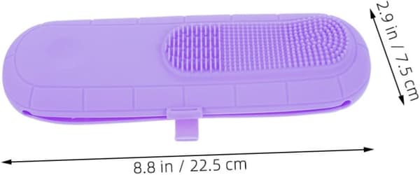 2 stk. make-up børste opbevaringspose silikone make-up børste etui til rejser og daglig brug