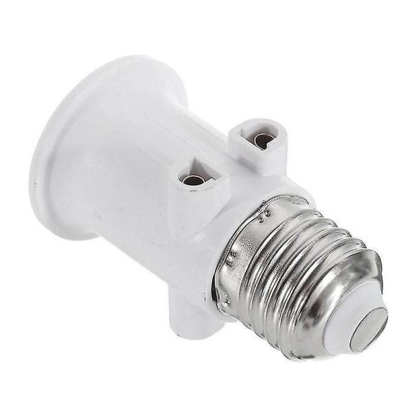 E27 Glödlampans Adapter - Lampfot Bas (2 st - vit)