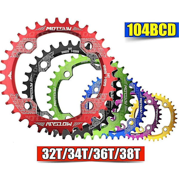 Cykelkrank 104bcd Narrow Wide MTB Kædebladscykel