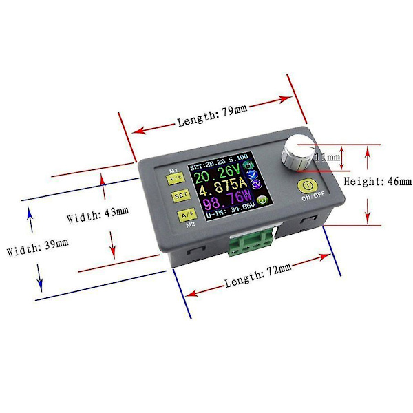 Dps3005 Spændingskonverter LCD Voltmeter Konstant Spændingsforsyning