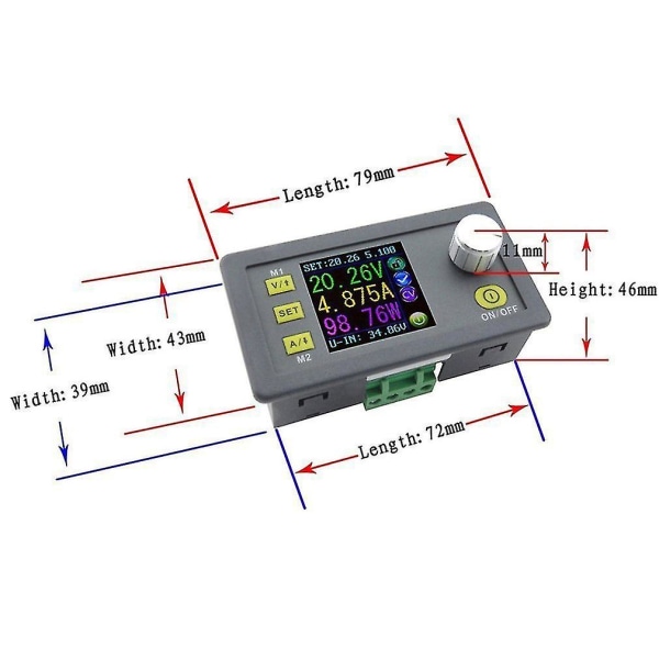 Dps3005 Spenningsomformer Lcd Voltmeter Konstant spenningsforsyning