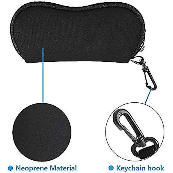 Pakke med 2 Bløde Brilleetuier Neoprene Solbriller Pose