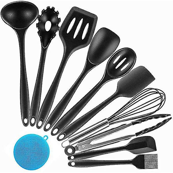 Køkkenredskaber Sæt Silikon Non-Stick 10 Dele Spatel Pisk