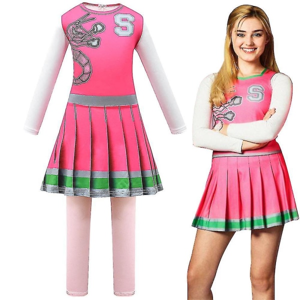 High 2 Kostyme for Jenter - Cheerleader Fancy Up 6-7 Years
