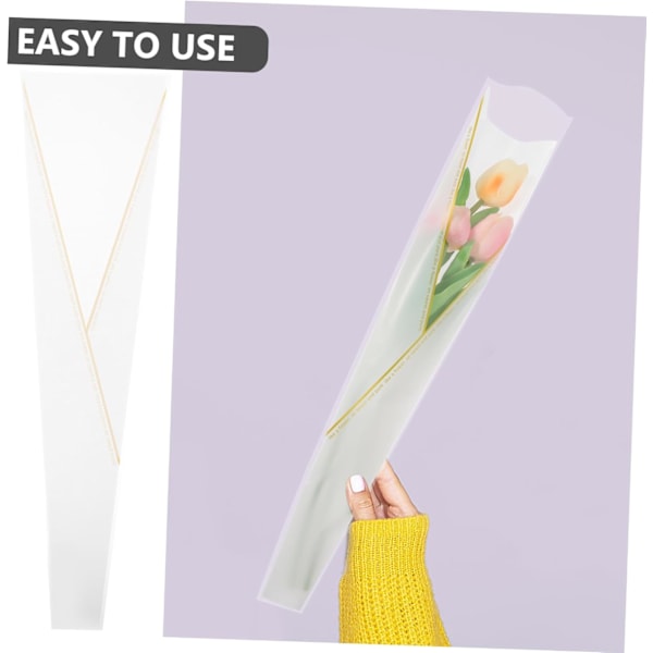 Stk DIY Blomsterposer til Buketter Indpakning Blomsterærmer Glitter Roser Enkelt Indpakning Emballage