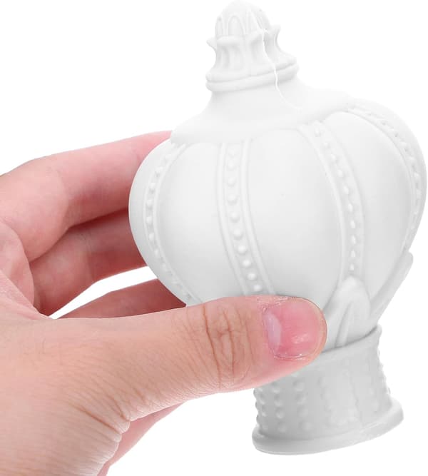 6 stk. Gardinstangtopper Dekorative Endestykker Plast Passer til 30-32 mm Stangdiameter Elegant Design