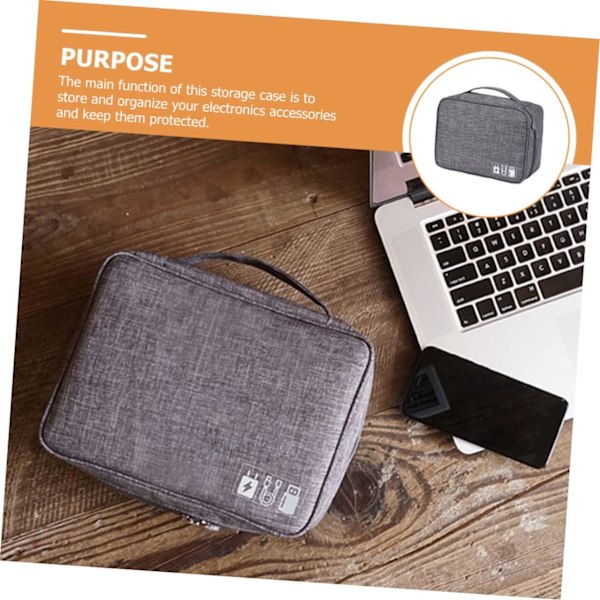 Lader Organizer Veske Tech Bag Stor Ryddig Boks