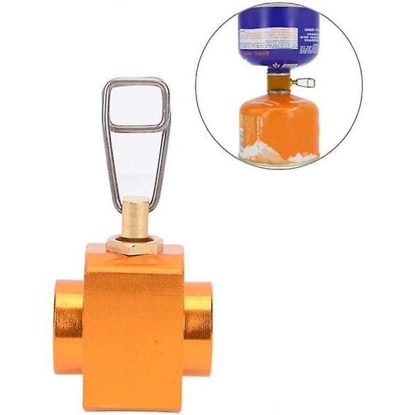 Gasskomfyr Adapter Gassbesparende Shifter Fylling Adapter Gass Camping Komfyr Sylinder 1 stk
