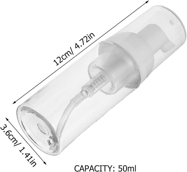 10 st reseflaskor med skumpump 50 ml plastkosmetikbehållare