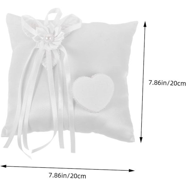 Unik Blomsterdesign Pute Ringbærer Puteholder for Bryllup