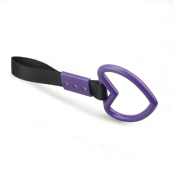 Bil Buss Tog Hjerte Håndtak Ring Håndstropp Advarsel Dekor (lilla) 1 stk)