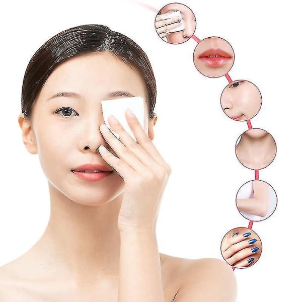 Firkantede bomullspads 400stk Makeup Remover Ansiktsrens