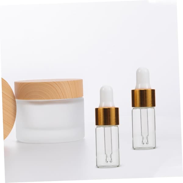 15 st glasdroppflaskor 4 ml små påfyllningsbara behållare för eteriska oljor