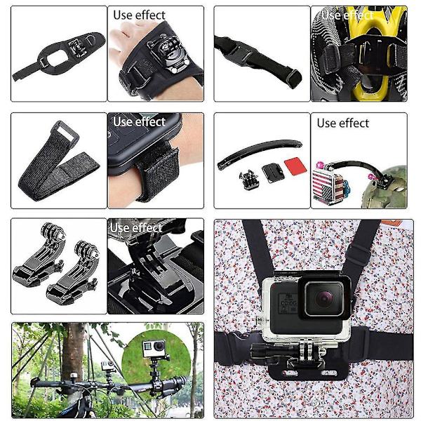 18-dels Set med Tillbehör för Actionkameror, Go Pro-paket