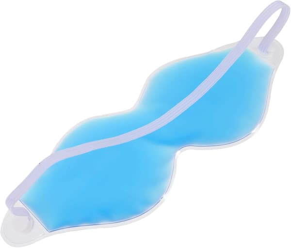 2 stk. ispose øjenmaske kold kompres til øjne genanvendelig varmeterapi PVC-materiale behagelig åndbar