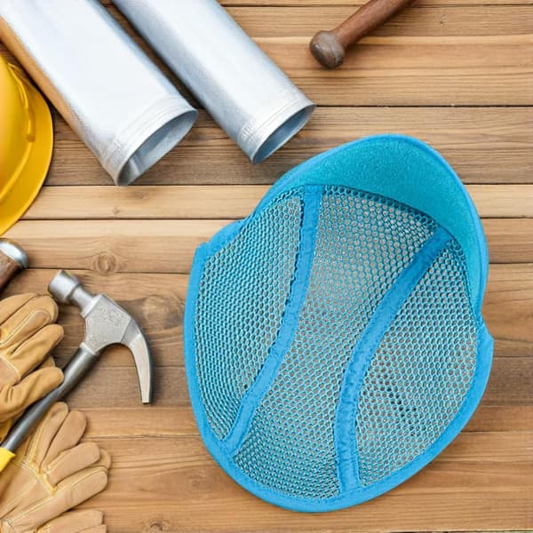Blå svedbånd til sikkerhedshjelm, åndbar ventilationsforing