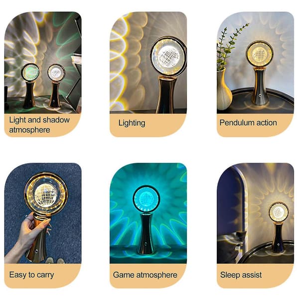 2023 Globe Natlampe Bordlampe Dynamisk Projektion