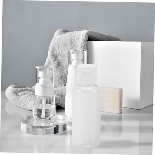 25 st 50 ml påfyllningsbara reseflaskor i plast med flip-top lotiondispenser