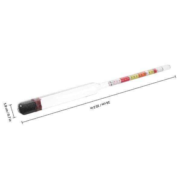 Vinhydrometer Alkoholmätare Glas Lätt att använda Lättvikts Vinmätare