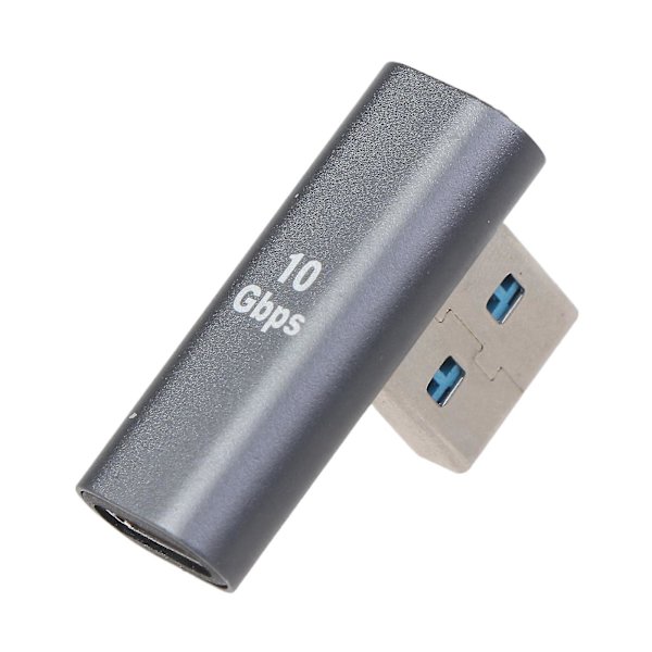 Suorakulmainen 90 Asteen USB 3.0 Tyypin C Urospuolinen Nappula Naaraspuoliseen USB C -muuntimeen