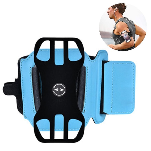 Detachable Silicone Exercise Arm Strap - Cyan