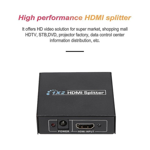 1x2 HDMI 1080p 3D Splitter 1 ind 2 ud vælgerboks