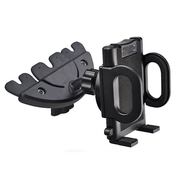 Mobiltelefonholder for bil, universell stativ, klemmefeste, GPS (1 stk, svart)