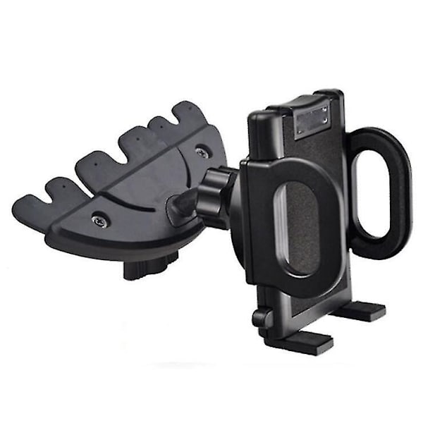 Slot Mobiltelefonholder Til Bil Universal Stativ Cradle Mount GPS (1 stk, sort)