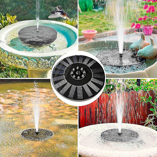 Solcellsdriven Flytande Fontän Mini-Sänkbar Vattenpump