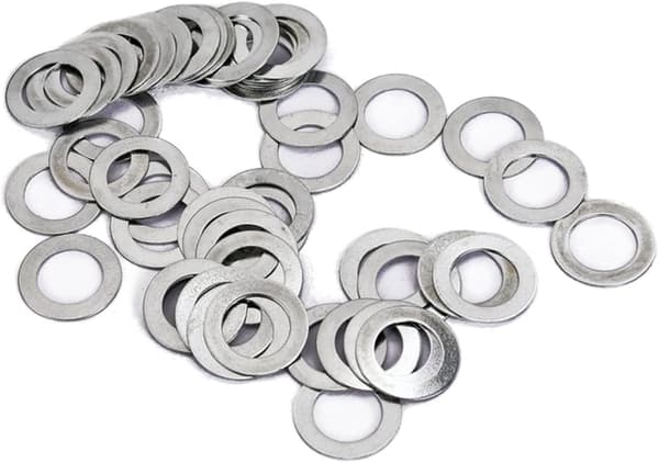 50 st silverplatta brickor innerdiameter för gitarrbricka instrumentmuttersats