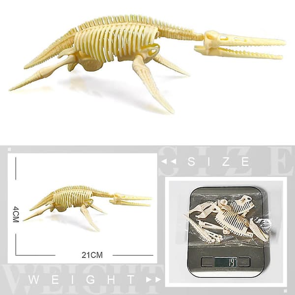 7 st simulering dinosaurieskelett figur leksaker modell för barn presenter