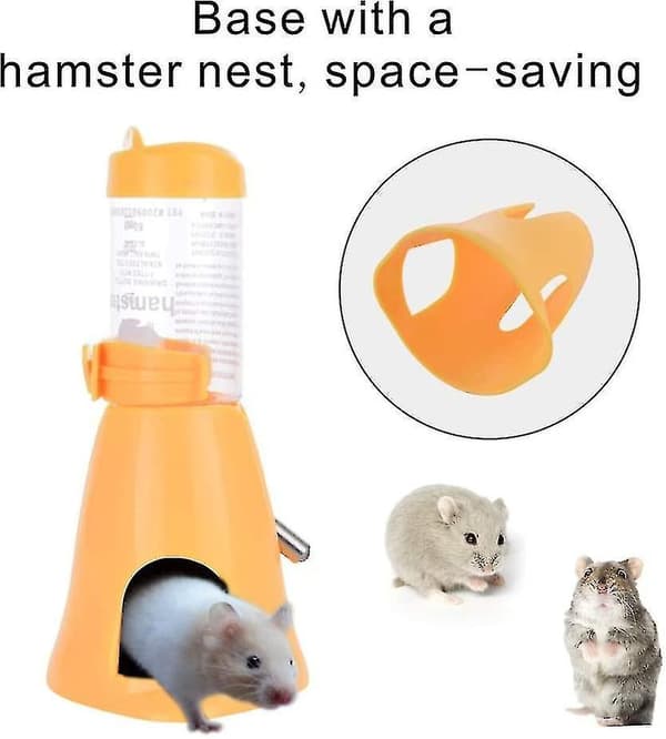 Pet Drinker Hutch Tilbehør 80ml Gul-1stk
