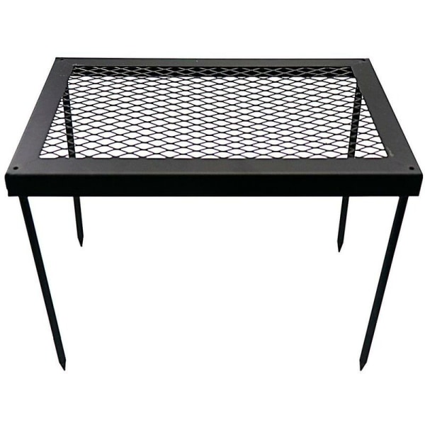 Utomhus praktisk järnnätsbord grillbord picknick diskställ under diskavrinning (Quad)
