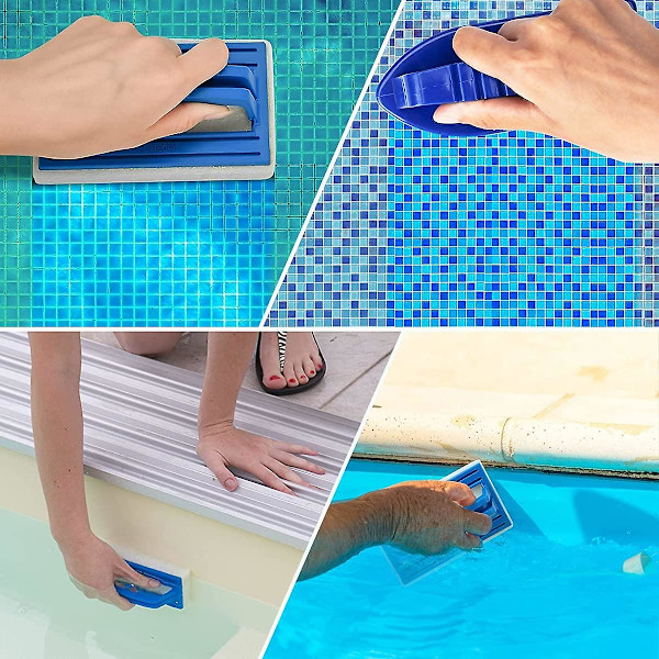 Pool Liner Brush Pool Sponge Brushes Pool Floor Brush Swimming Pool Cleaning And Accessories Pool Floor Brush With Handle - För pool, kök, badrum