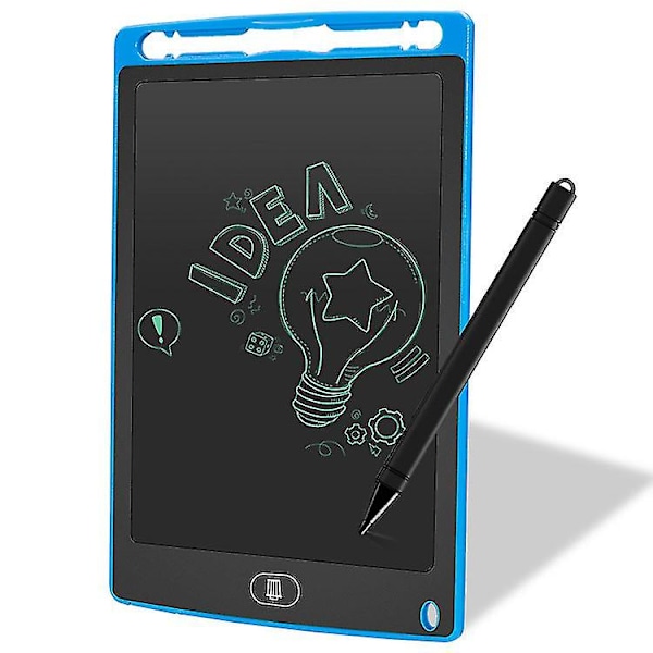 8,5 tuuman LCD-piirtotaulu, doodle-tabletti, opetuskäyttöön tarkoitettu käsin kirjoitettava muistio (sininen)