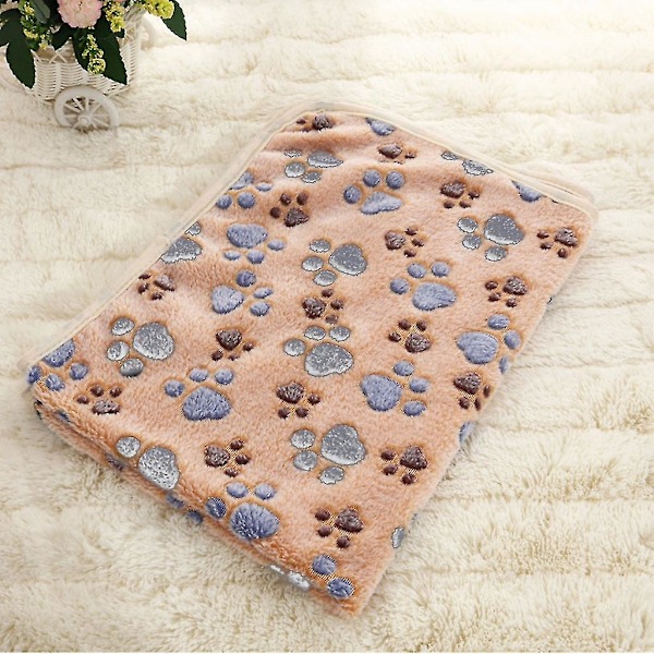 Fluffy hund teppe myk og varm polyester fleece vaskbar kjæledyr tepper