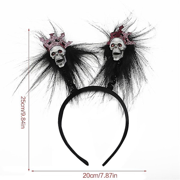 Halloween Day Of The Death Skull Hair Band Kvinner Jenter Cosplay Heks Kostyme