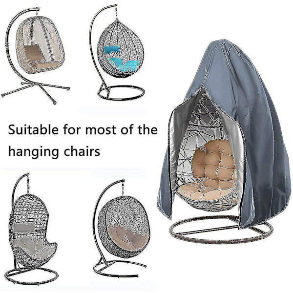 Patio Hängande Äggstolsskydd Rotting Utomhus Wicker Gungstol Vattentät Dammtät Trädgårdsmöbler