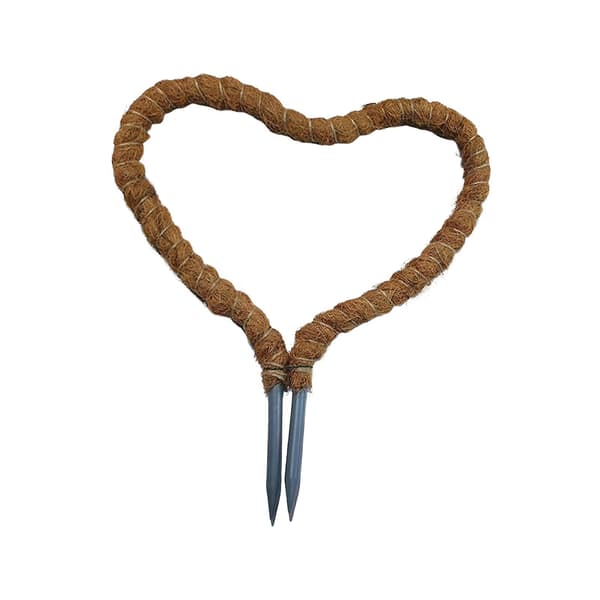 Handgjorda böjbara kokosfiberstolpar för klätterväxter - robusta 140 cm