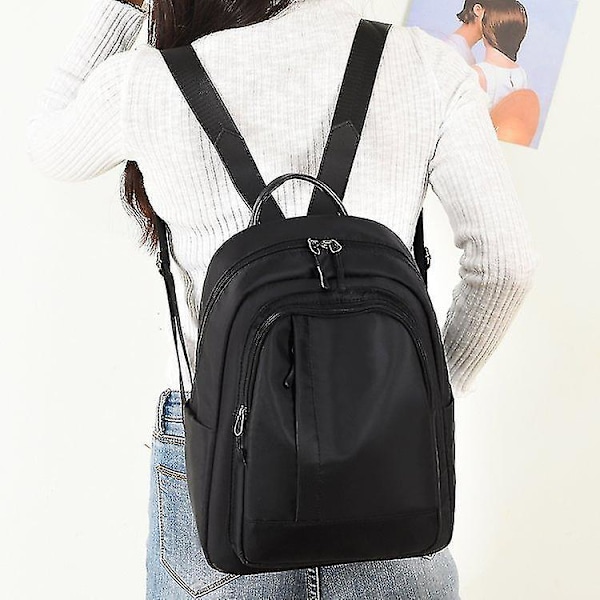 Fashion Schoolgirl Kawaii Lovely Girl Travel Backpack（Svart)