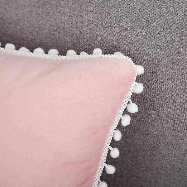 Blå pynteputer i bomull og lin for sofa, seng, 45 x 45 cm, sett med 2