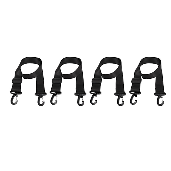 20244Pcs Ski Snowboard Boot Carrier Strap Outdoor Portable Thicked Ice Skates Rollerblades Shoulder Strap with Hook for Men Women Black 90CM