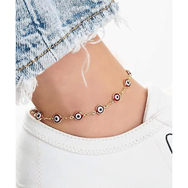 Forgyldt Ondt Øje Ankelkæde Armbånd