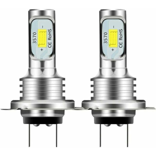 2ST H7 LED-strålkastare 80W 10000LM Hi- eller Lo Beam-lampor 6000K Vit? IP 68 vattentät