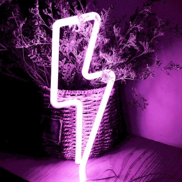 LED neonljus blixt neonskylt vägglampa batteri och USB drivna neonljus för hemmafest jul